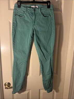 JustFab Mint Green Skinny Jeans